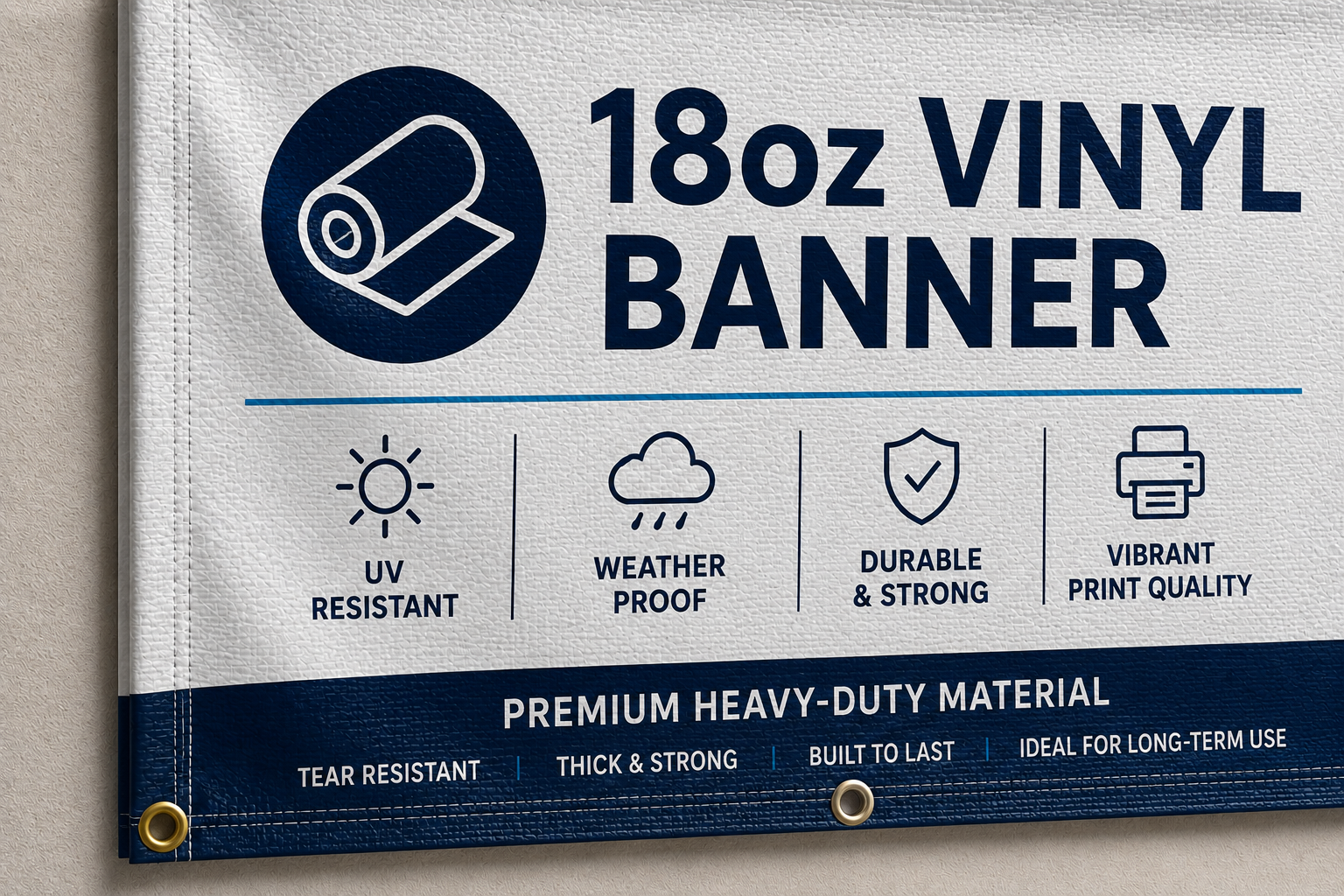 18oz heavy duty vinyl banner material sample for outdoor custom banners